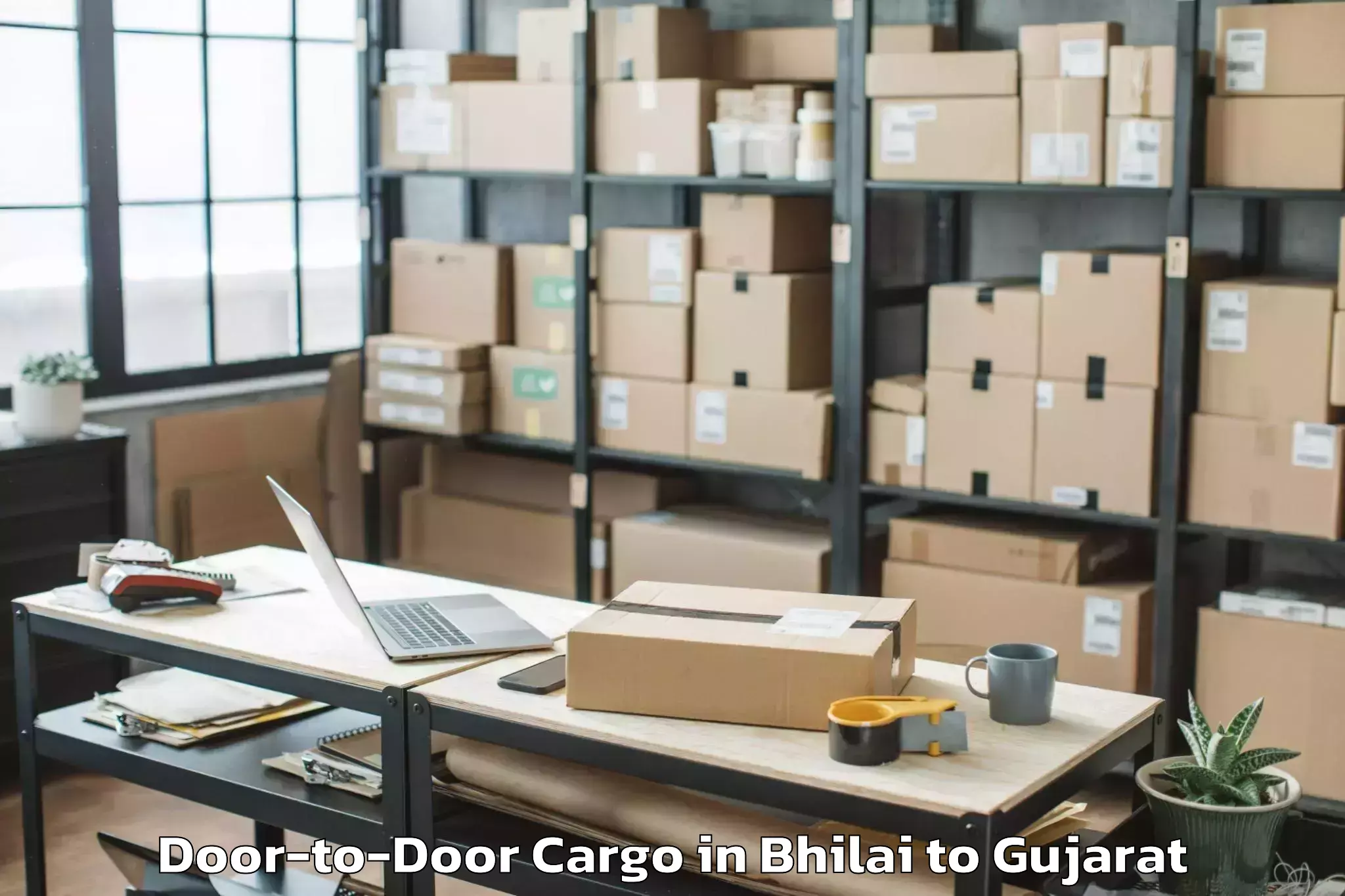 Leading Bhilai to Utran Door To Door Cargo Provider